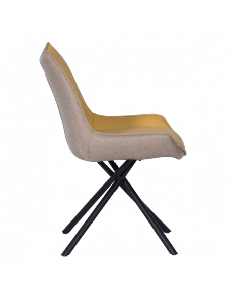 Трапезен стол HALTON - жълт DX-033