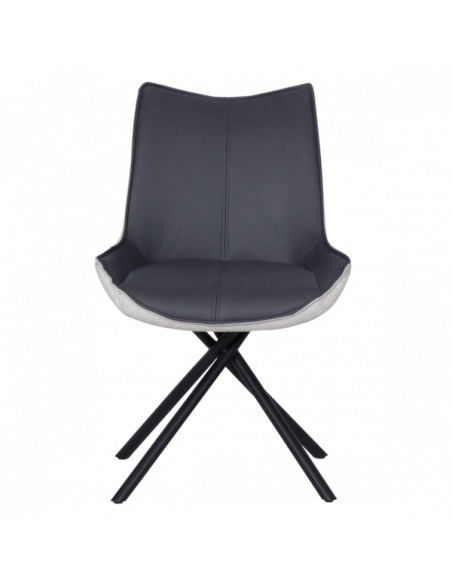 Трапезен стол HALTON - сив DX 0314