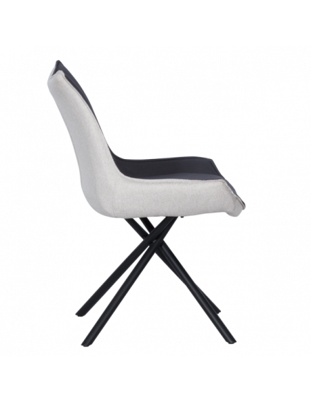 Трапезен стол HALTON - сив DX 0314