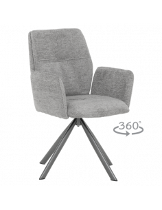 Трапезен стол BURY 2 - сив R 07