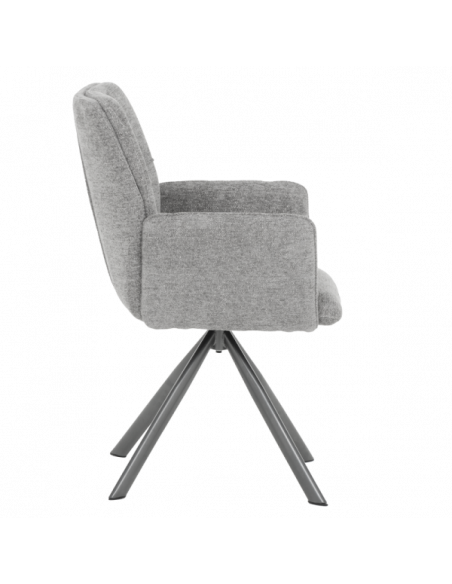 Трапезен стол BURY 2 - сив R 07