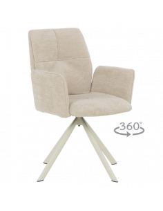 Трапезен стол BURY 1 - крем R 28