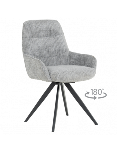 Трапезен стол ASCOT - сив B 90