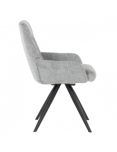 Трапезен стол ASCOT - сив B 90