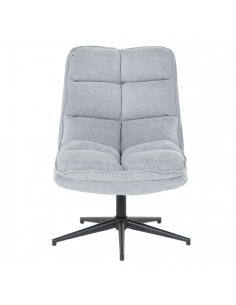 Кресло с табуретка JANET - светлосиво 2