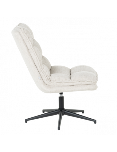 Кресло с табуретка JANET - крем