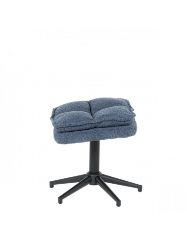 Кресло с табуретка JANET - синьо