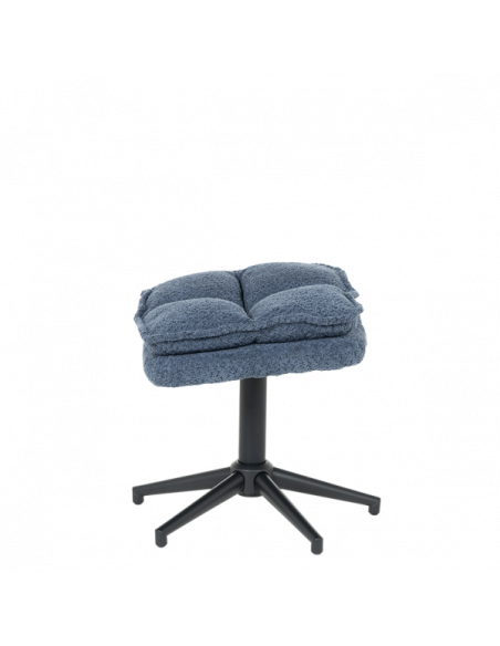 Кресло с табуретка JANET - синьо