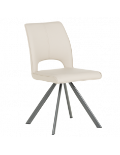 Трапезен стол CRAVEN 2 силиконова кожа - капучино 04