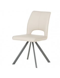 Трапезен стол CRAVEN 2 силиконова кожа - капучино 04 2