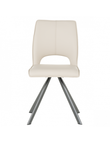 Трапезен стол CRAVEN 2 силиконова кожа - капучино 04