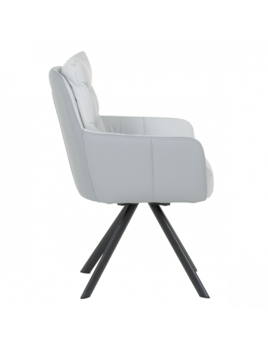 Трапезен стол LURGAN - сив 68