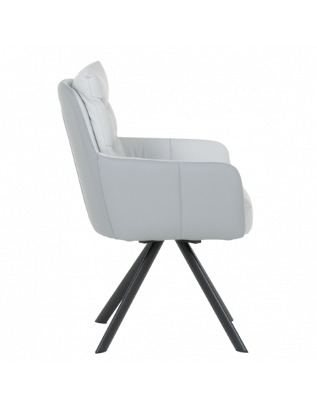 Трапезен стол LURGAN - сив 68