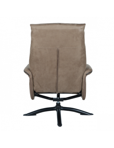 Кресло с табуретка EMA - кафяво