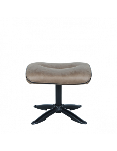 Кресло с табуретка EMA - кафяво