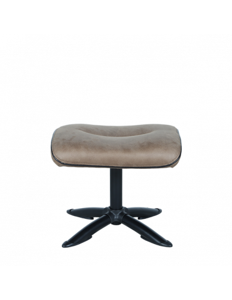 Кресло с табуретка EMA - кафяво