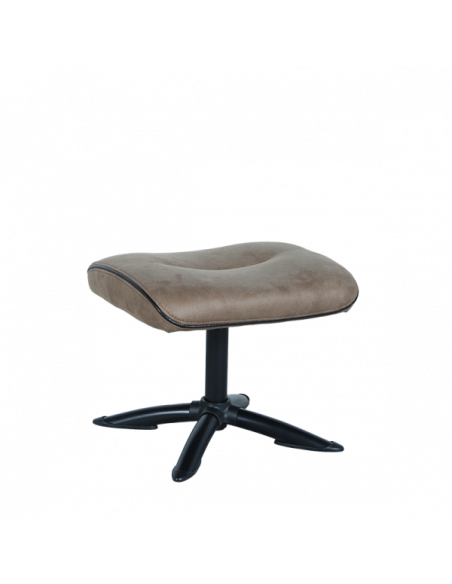 Кресло с табуретка EMA - кафяво