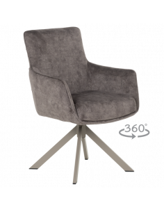 Трапезен стол VALGA  - тъмнобежов