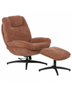 Кресло с табуретка PORTO - охра