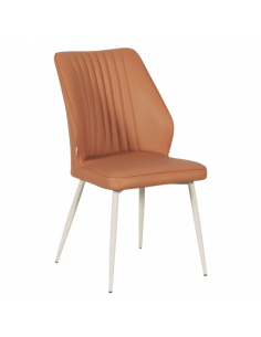 Трапезен стол LAREDO 1 Y силиконова кожа - тъмнооранжев 20