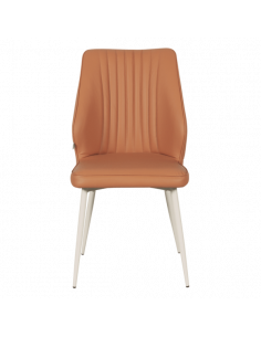 Трапезен стол LAREDO 1 Y силиконова кожа - тъмнооранжев 20 2