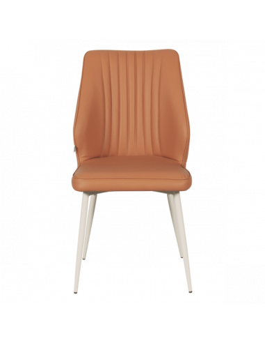 Трапезен стол LAREDO 1 Y силиконова кожа - тъмнооранжев 20