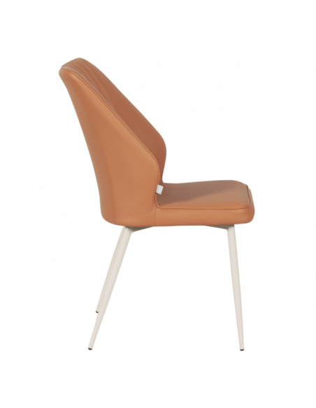 Трапезен стол LAREDO 1 Y силиконова кожа - тъмнооранжев 20