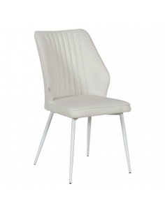 Трапезен стол LAREDO 3 Y силиконова кожа - шампанско 02