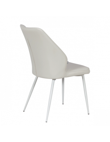 Трапезен стол LAREDO 3 Y силиконова кожа - шампанско 02