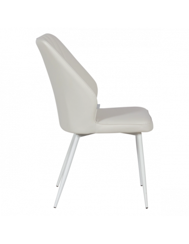 Трапезен стол LAREDO 3 Y силиконова кожа - шампанско 02