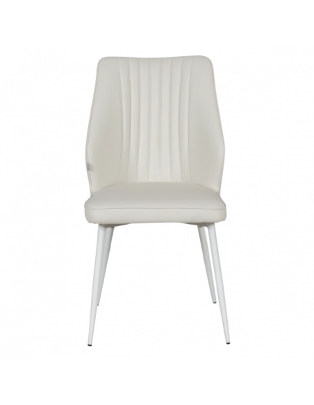 Трапезен стол LAREDO 3 Y силиконова кожа - шампанско 02