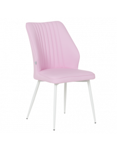 Трапезен стол LAREDO 3 Y силиконова кожа - розов 14