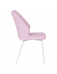 Трапезен стол LAREDO 3 Y силиконова кожа - розов 14 2