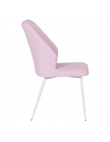 Трапезен стол LAREDO 3 Y силиконова кожа - розов 14