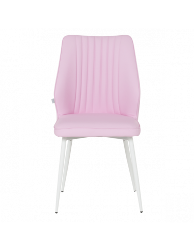 Трапезен стол LAREDO 3 Y силиконова кожа - розов 14