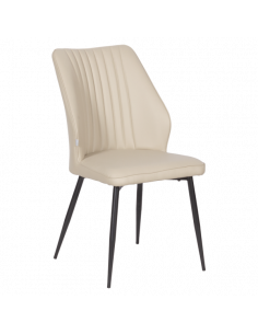 Трапезен стол LAREDO Y еко кожа - крем 79