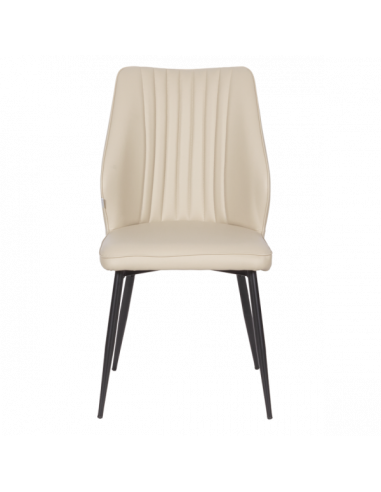 Трапезен стол LAREDO Y еко кожа - крем 79