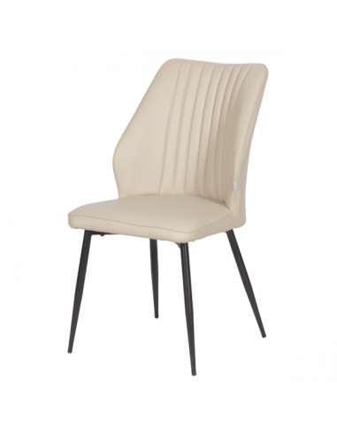 Трапезен стол LAREDO Y еко кожа - крем 79