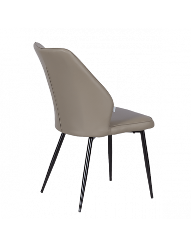 Трапезен стол LAREDO Y еко кожа - тъмнобежов 80