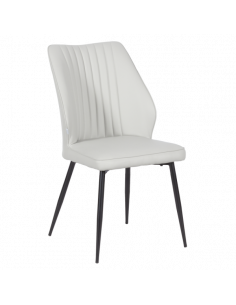 Трапезен стол LAREDO Y еко кожа - светлосив 29