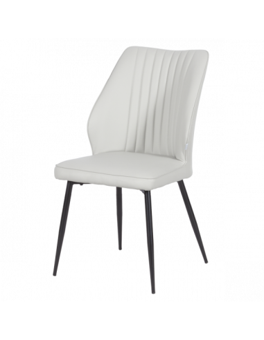 Трапезен стол LAREDO Y еко кожа - светлосив 29