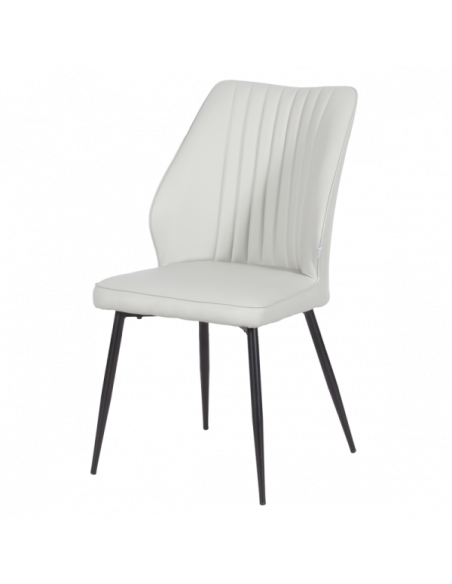 Трапезен стол LAREDO Y еко кожа - светлосив 29