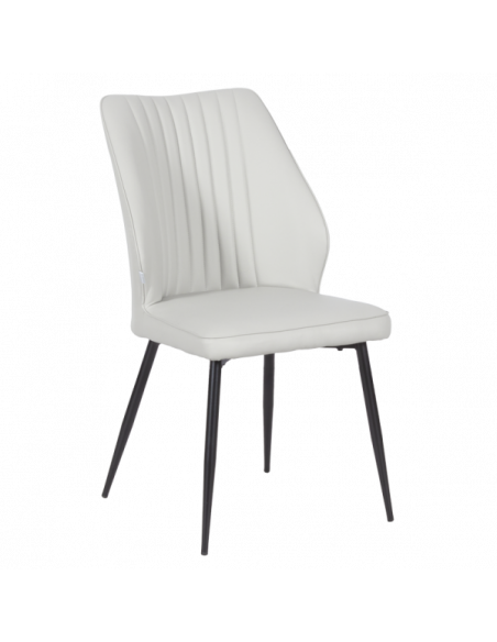 Трапезен стол LAREDO Y еко кожа - светлосив 29