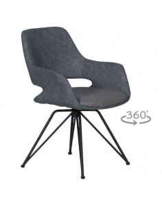 Трапезен стол TOTNES -1 - сив SF 2