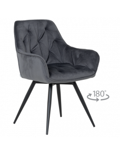 Трапезен стол LATINA PREMIUM - тъмносив