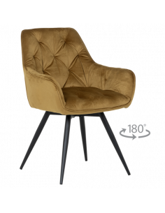 Трапезен стол LATINA PREMIUM - жълт