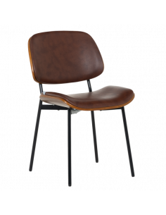 Посетителски стол Carmen 1180 - орех-искрящо кафяв