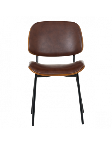 Посетителски стол Carmen 1180 - орех-искрящо кафяв