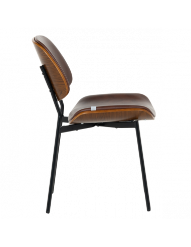 Посетителски стол Carmen 1180 - орех-искрящо кафяв