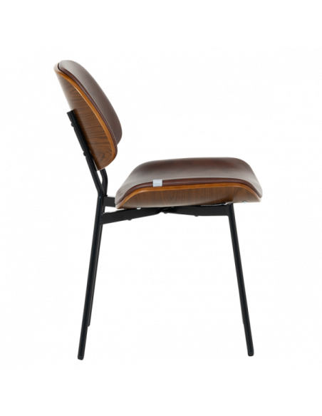 Посетителски стол Carmen 1180 - орех-искрящо кафяв